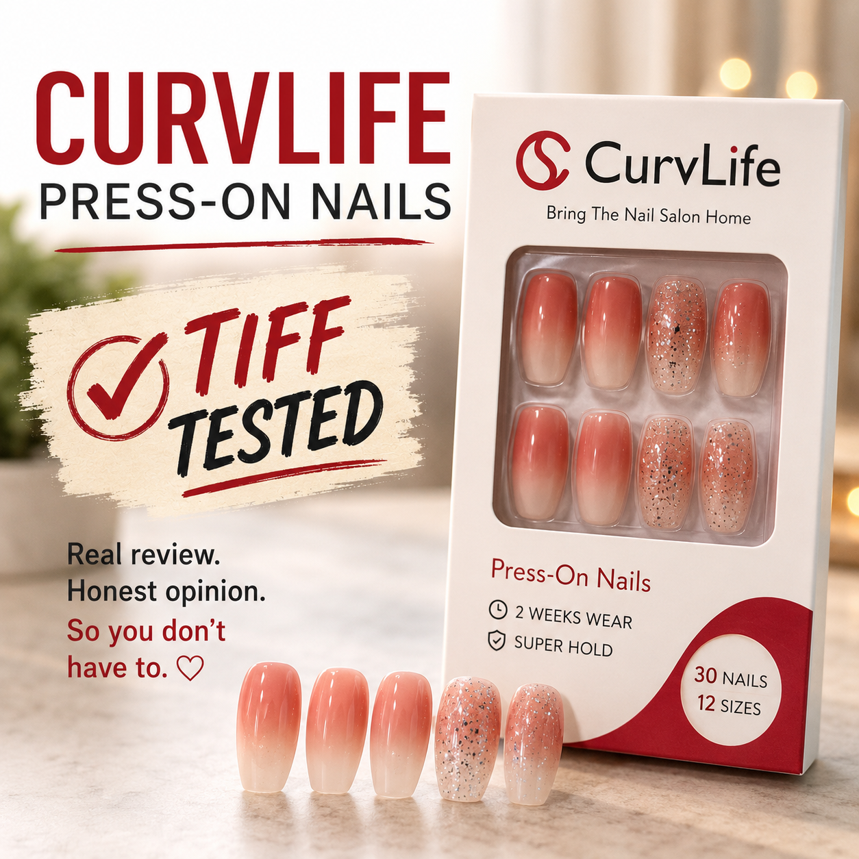 CurvLife Press-On Nails - Tiff Tested Review
